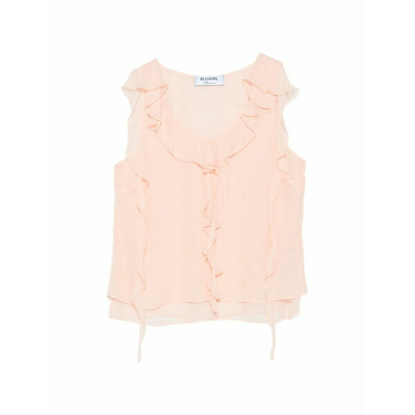 ブルーガール レディース シャツ トップス Ruffled tiered blouse Pink