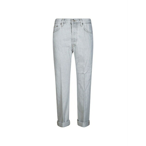 ドンダップ レディース デニムパンツ ボトムス Cuffed jeans Grey｜asty