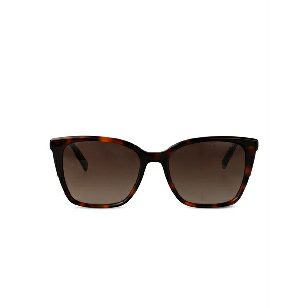 トミー ヒルフィガー レディース 黒眼鏡＆アイウェア 添え物 Tortoiseshell cat-eye sunglasses Brown