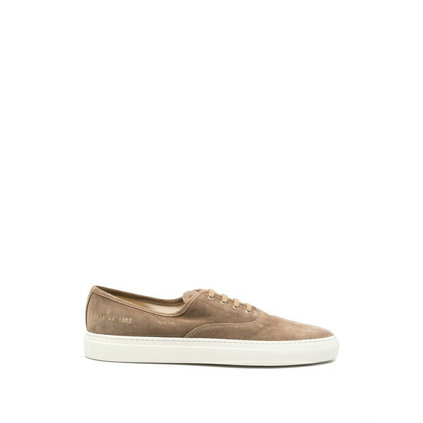 コモン・プロジェクツ メンズ スニーカー シューズ Four hole laced suede sneakers Brown