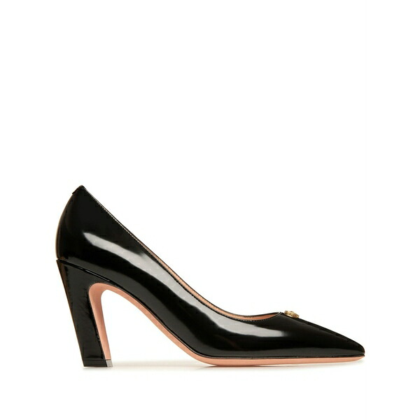 バリー レディース パンプス シューズ Emblem-plaque leather pumps Black