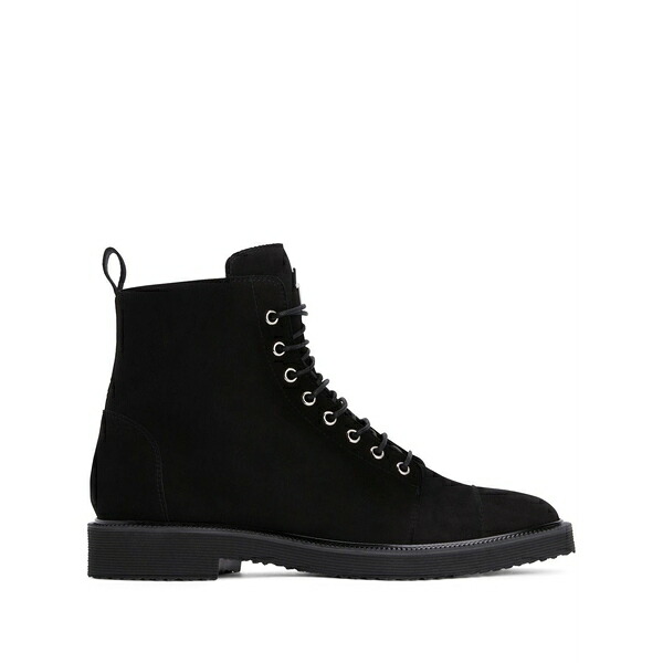 ジュゼッペザノッティ メンズ ブーツ シューズ Chris low lace-up suede ankle boots Black