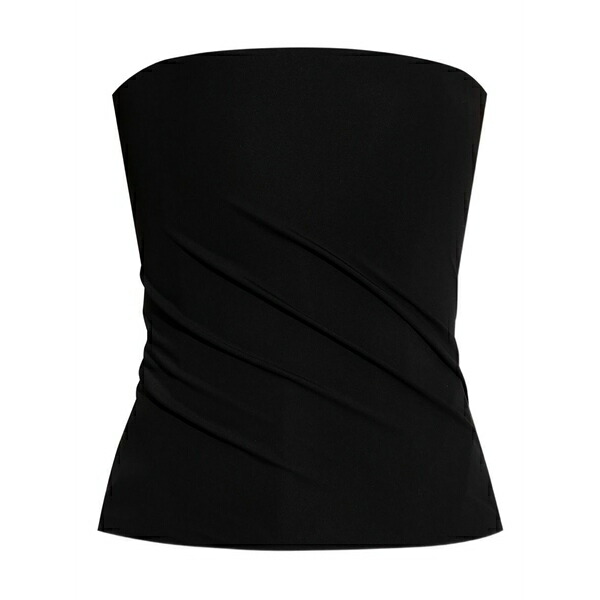 ヴェルサーチ レディース カットソー トップス Sleeveless top Black｜asty
