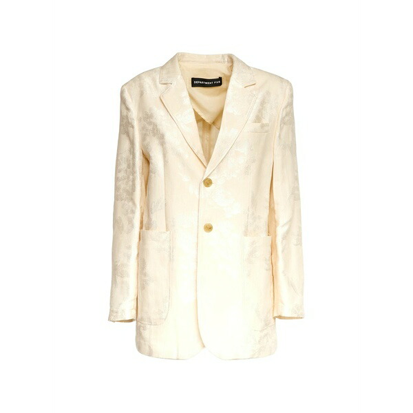 デパートメントファイブ レディース 上衣＆上衣 アウター Floral embroidered blazer Neutrals コート・ジャケット-レディースファッション