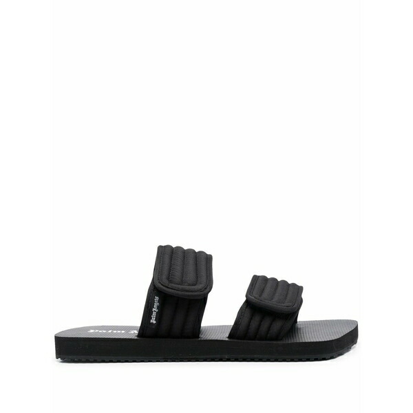 パーム・エンジェルス メンズ サンダル シューズ Touch-strap quilted slides Black