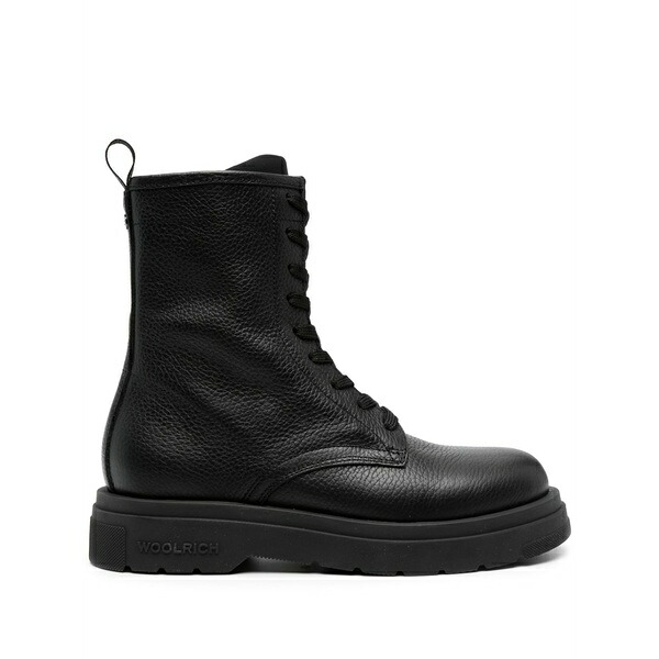 羊毛 一財産 レディース ブーツ シューズ City round-toe boots  Black