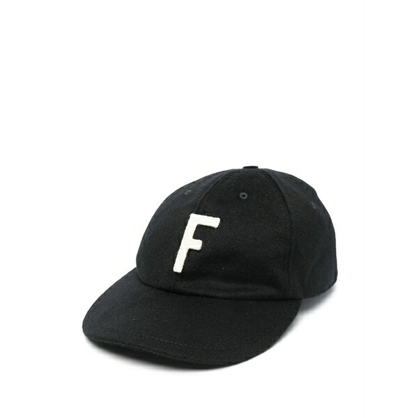 フィアオブゴッド メンズ かぶり笠 付属品 Logo-patch baseball cap Black