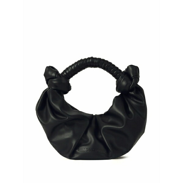 サイモンミラー レディース ショルダーバッグ バッグ Lopsy ruched shoulder bag Black