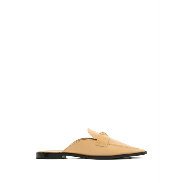 シュッツ レディース スリッポン・ローファー シューズ Triangle-plaque loafers Neutrals