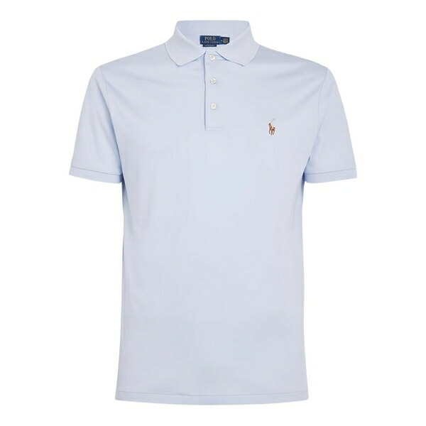 ラルフローレン メンズ スポーツシャツ トップス Embroidered-logo polo shirt Blue トップス-ポロシャツ-メンズファッション