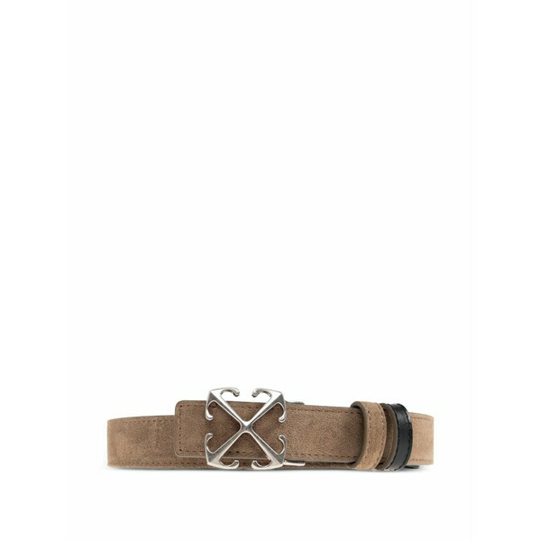 象牙色 レディース 胴締め 佩び物 Arrows buckle suede belt Neutrals