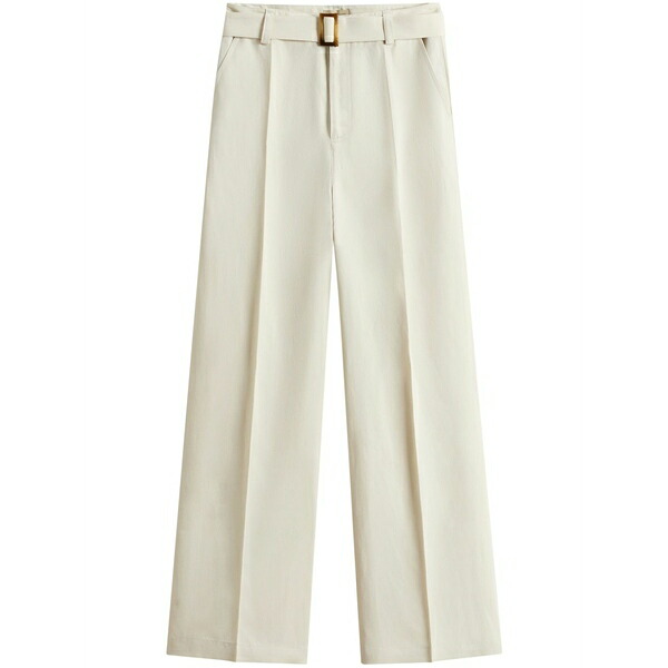 羊毛 金持ち レディース 心地好いズボン下 ボトムス Straight-leg trousers Neutrals