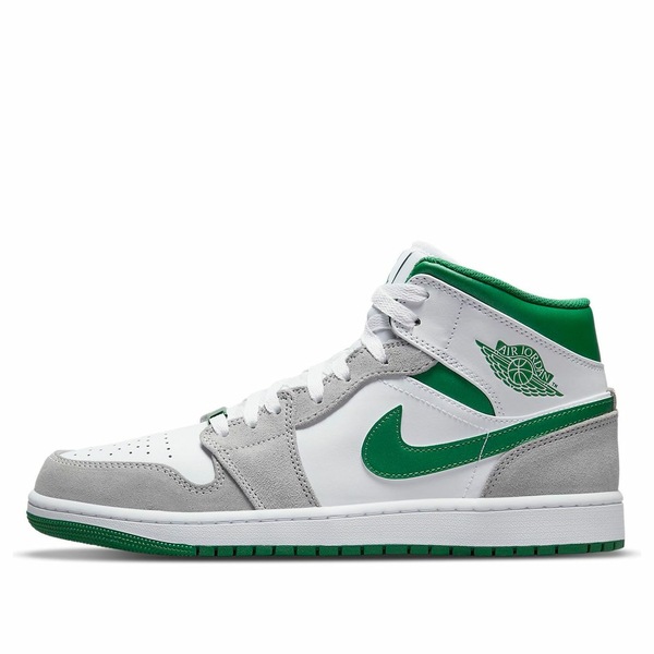 Jordan ジョーダン メンズ スニーカー 【Air Jordan 1 Mid SE \u0027Grey Pine Green\u0027 DC7294-103】  大きさ US_12.5(30.5糎)