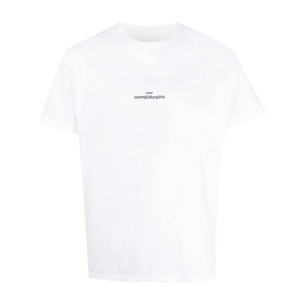 マルタンマルジェラ メンズ ティーシャツ トップス Logo-print t-shirt White