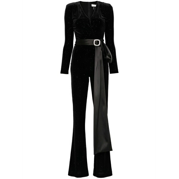 ニッサ レディース 衣装 トップス Glitter-detail jumpsuit Black