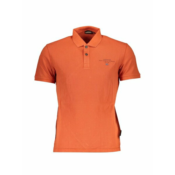 ナパピリ メンズ スポーツシャツ トップス Short-sleeve cotton polo shirt Orange