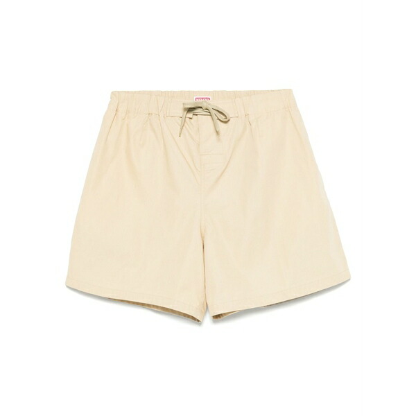 ケンゾー メンズ 心地好いズボン下 ボトムス Drawstring shorts Neutrals