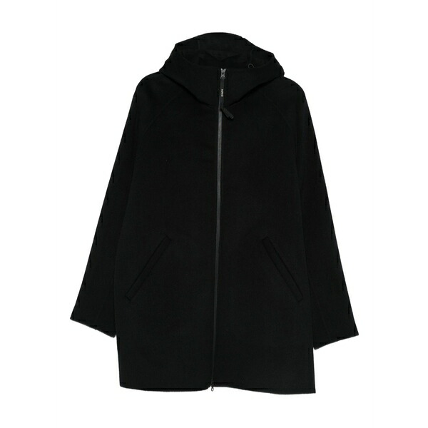 アスペジ メンズ 厚地の外套 アウター Hooded long-sleev coat Blue