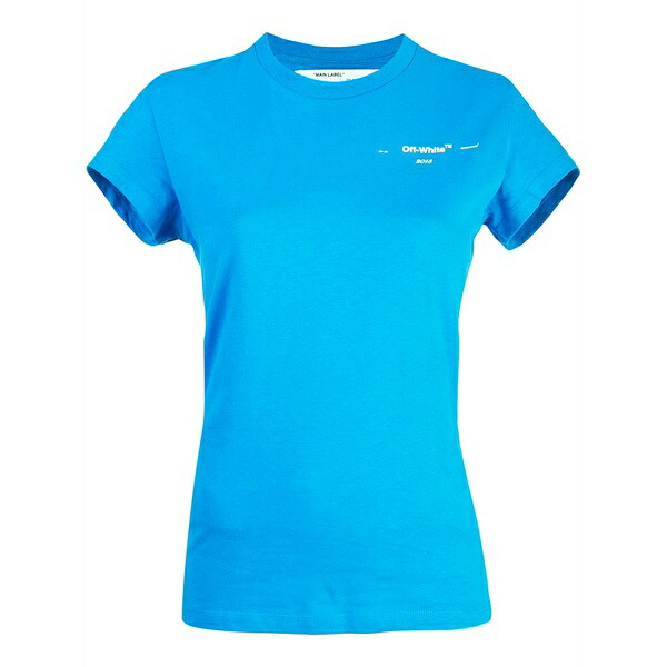 象牙色 レディース ティーシャツ トップス Logo crest t-shirt Blue