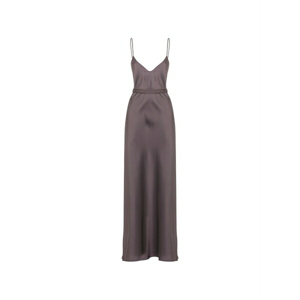 アントネリ レディース 衣裳 トップス Belted v-neck maxi dress Purple