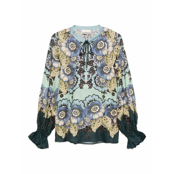 アレメ レディース プルオーバー トップス Madalena floral-print blouse Blue