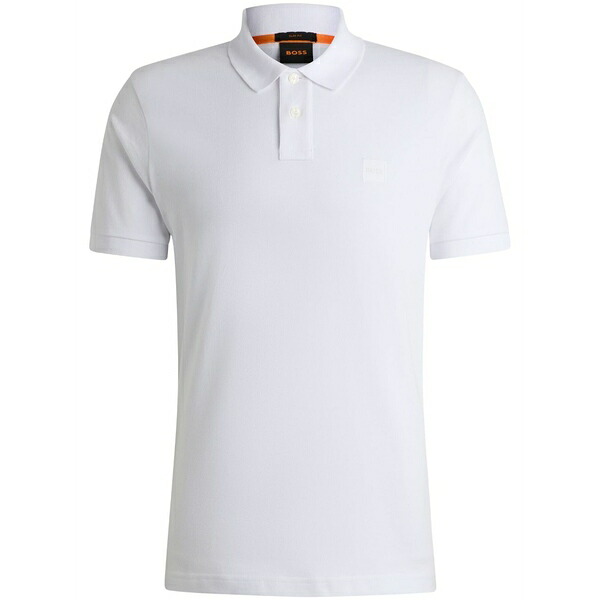 主任者 メンズ スポーツシャツ トップス Logo-appliqu￡ polo shirt White