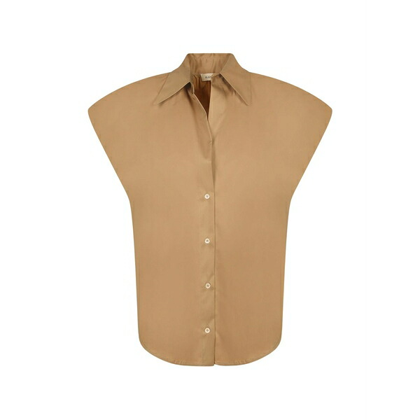 ブランカ ヴィータ レディース プルオーバー トップス Sleeveless cap-shoulder shirt Neutrals