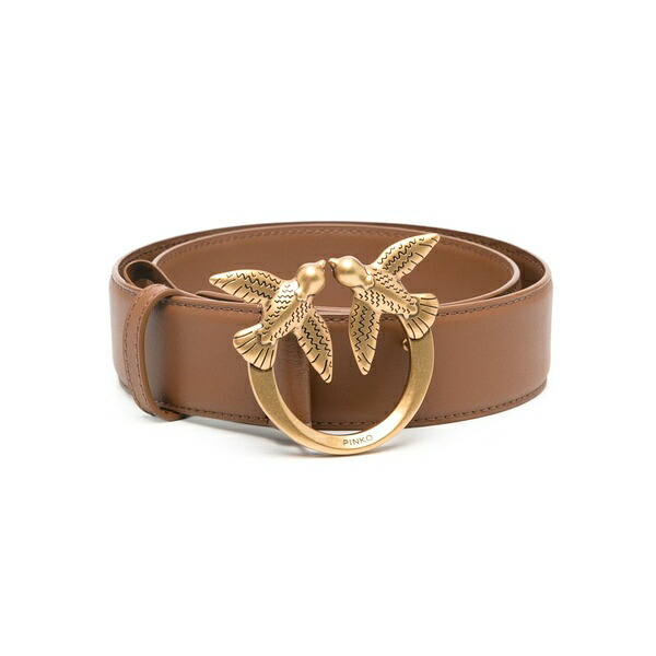 ピンコ レディース 三尺帯 付属物 Love berry leather belt Brown
