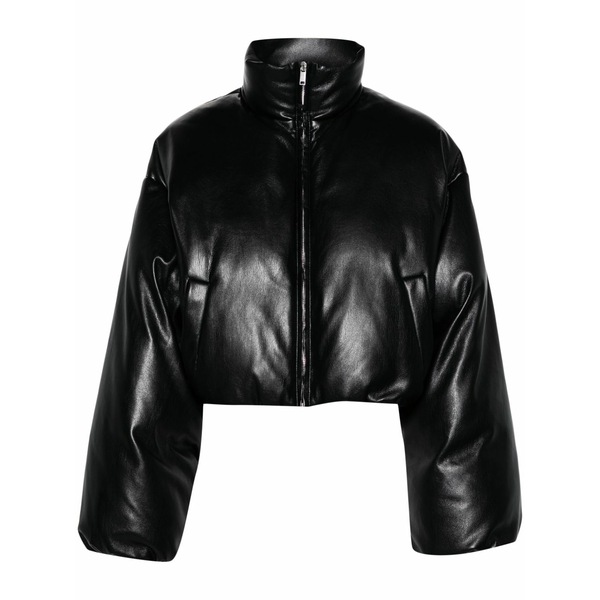 ナヌーシュカ レディース 上衣＆上衣 アウター Cropped puffer jacket Black