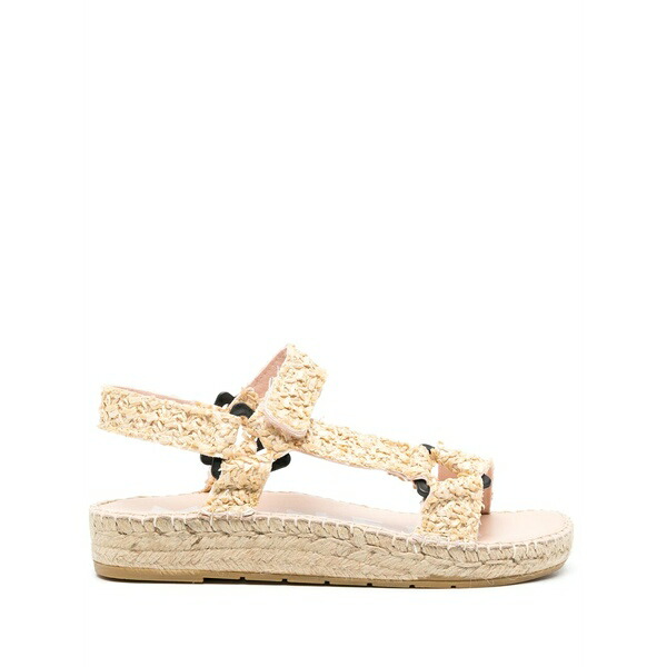 マネビ レディース サンダル シューズ Yucatan raffia espadrilles Neutrals