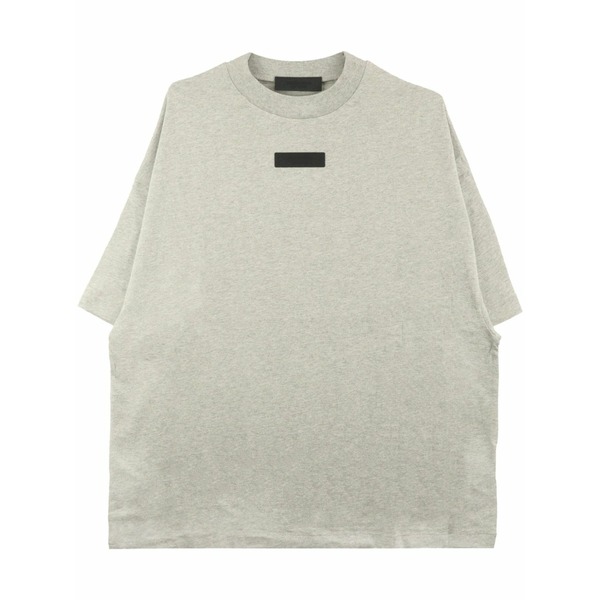エフオージーエッセンシャルズ メンズ ティーシャツ トップス Logo-appliqu￡ cotton t-shirt Grey
