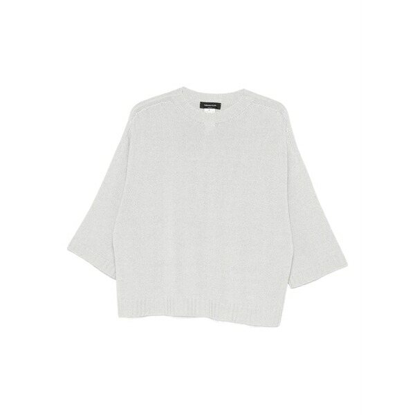 ファビアナ フィリッピ レディース プルオーバー トップス Knitted construction top Grey