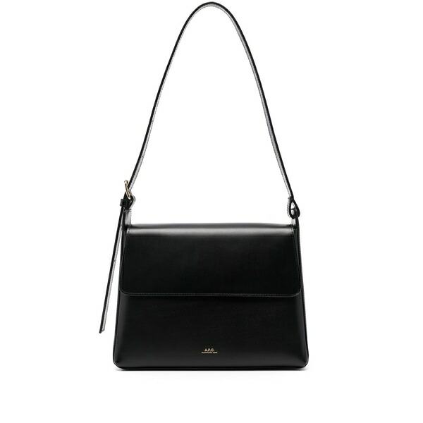アーペーセー レディース ショルダーバッグ 御徒面子 Virginie leather shoulder bag Black