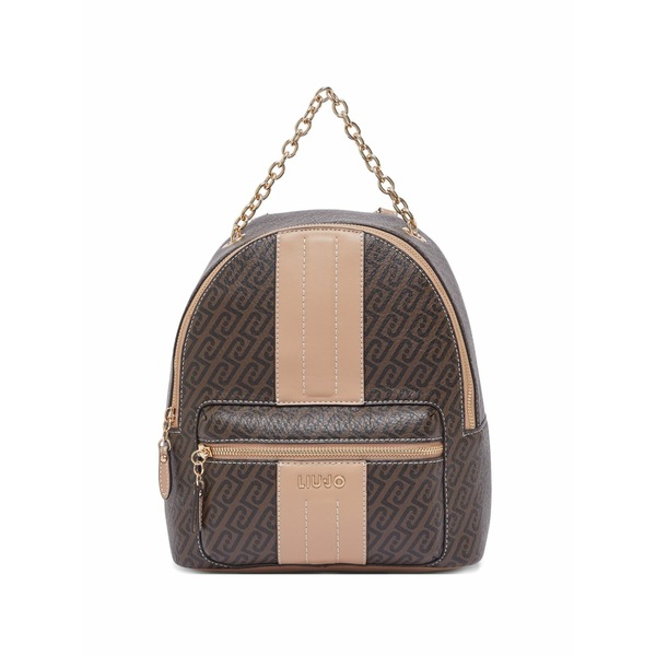 リュージョー レディース うしろ側容器に並べる・背嚢 御徒面子 Monogram-pattern backpack Brown