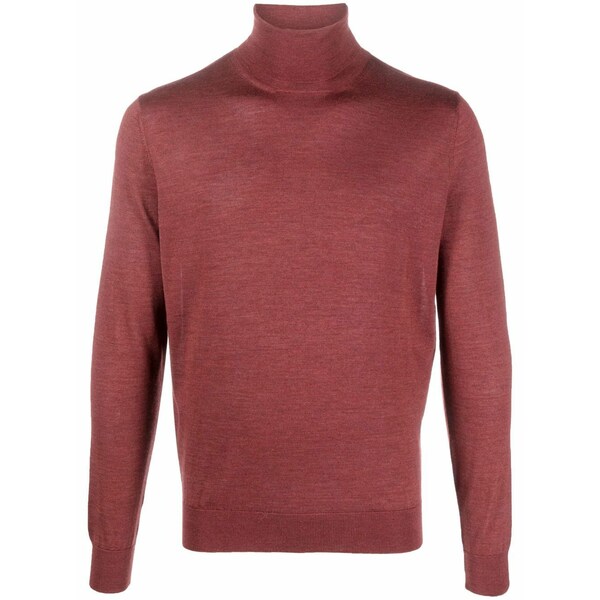 コロンボ メンズ 編み物\u0026スウェーター アウター Roll-neck fine knit jumper Red