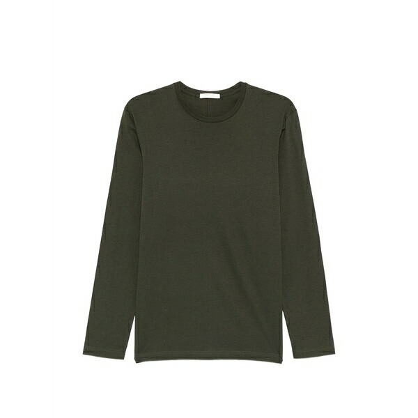 ザロウ メンズ ティーシャツ トップス Leon long-sleeve t-shirt Green