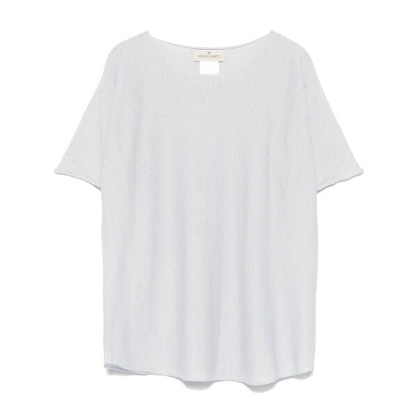 ブルーノマネッティ レディース プルオーバー トップス Raw-cut t-shirt Blue