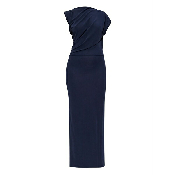 ブームガイア レディース 衣装 トップス Jona draped short-sleeve maxi dress Blue