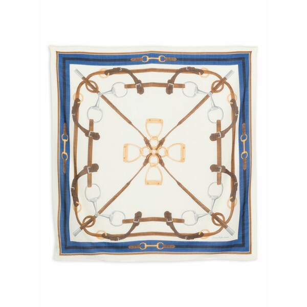 ラルフローレン レディース 消音装置・袈裟・えり巻き 佩び物 Equestrian-print scarf Neutrals