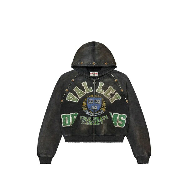頭を覆う物 メンズ ティーシャツ トップス Forever gem zip-up hoodie Grey