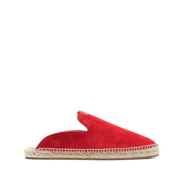 ランバン メンズ サンダル シューズ Suede espadrilles Red