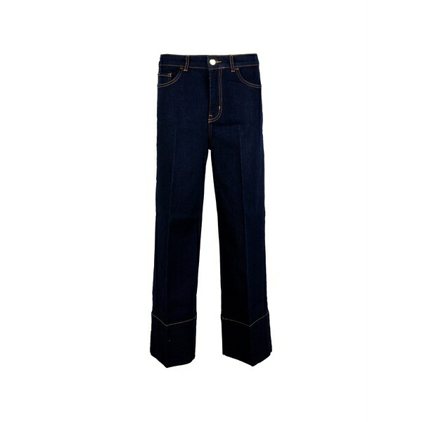 マレーラ レディース ジーンズズボン下 ボトムス Turn-up cuff jeans Blue
