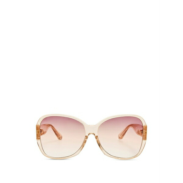 リンダ ファロー レディース 黒眼鏡＆アイウェア 付属物 Oversized-frame sunglasses Neutrals