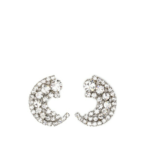 ジェニファーベア レディース ピアス＆イヤリング アクセサリー Crystal-embellished earrings Silver｜asty