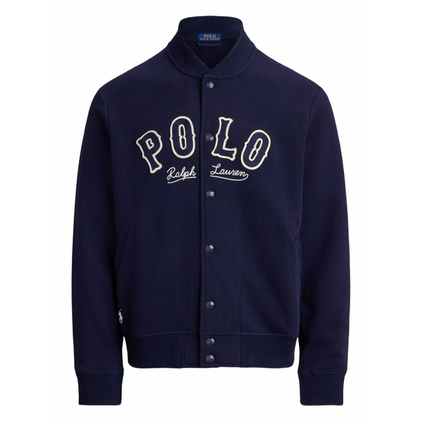 ラルフローレン メンズ パーカー・スウェットシャツ アウター Press-stud sweatshirt Blue