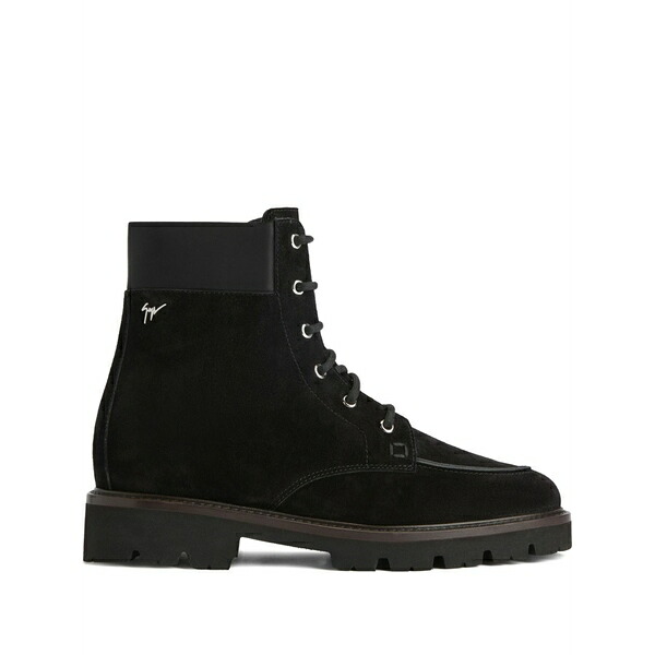 ジュゼッペザノッティ メンズ ブーツ シューズ Zheno lace-up ankle boots Black｜asty