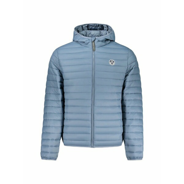 北の方大売り出し メンズ 上衣＆上衣 アウター Quilted hooded jacket Blue