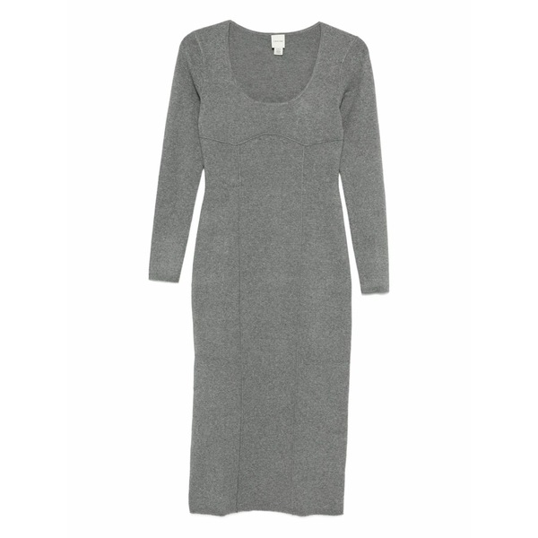 カルバンクライン レディース 衣裳 トップス Long sleeve MIDI dress Grey