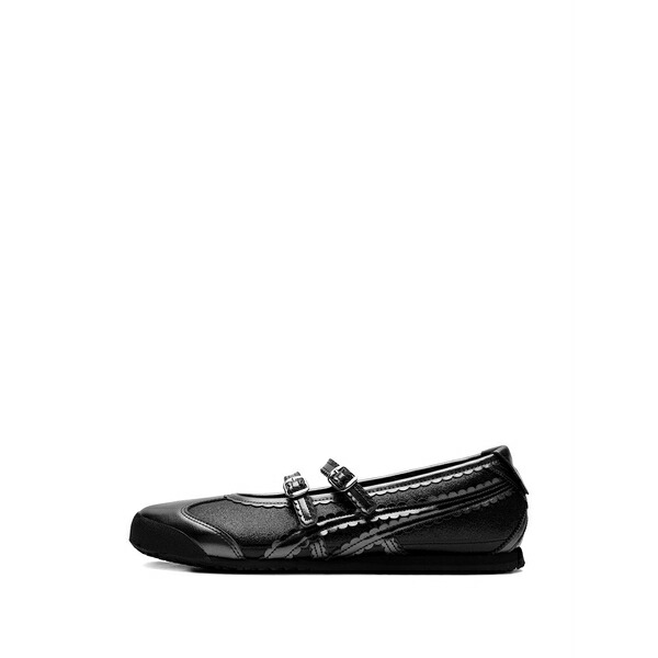 オニツカタイガー レディース サンダル シューズ 66 tgrs buckle ballet flats Black