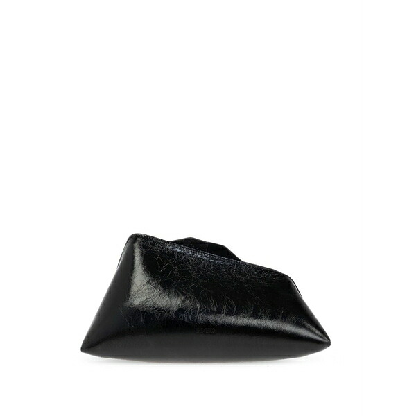 ジ アティコ レディース クラッチペダル御徒面子 御徒面子 8.30pm leather clutch bag Black